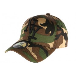 Casquette NY enfant militaire verte Chief 7 à 12 ans Casquette Enfant Hip Hop Honour