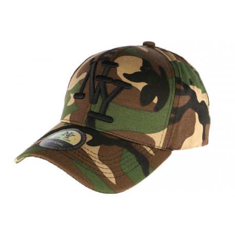 Casquette NY enfant militaire verte Chief 7 à 12 ans Casquette Enfant Hip Hop Honour