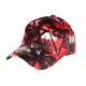 casquette baseball enfant noire et rouge Tropical 7 à 12 ans Casquette Enfant Hip Hop Honour