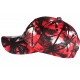 casquette baseball enfant noire et rouge Tropical 7 à 12 ans Casquette Enfant Hip Hop Honour