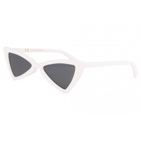 Lunettes de soleil triangulaires blanches Tryade LUNETTES SOLEIL Eye Wear