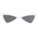 Lunettes de soleil triangulaires blanches Tryade LUNETTES SOLEIL Eye Wear