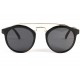 Lunettes soleil rondes noires et dorees tendance Balya LUNETTES SOLEIL Eye Wear