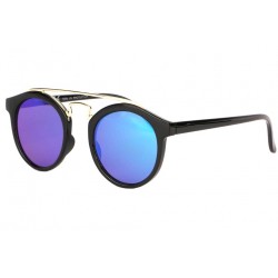 Lunettes soleil miroir bleu rondes tendance Balya LUNETTES SOLEIL Eye Wear