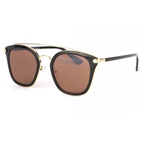 Lunettes soleil marron dore et noir tendance fashly LUNETTES SOLEIL Eye Wear