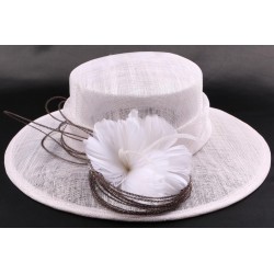 Chapeau mariée Ipanama en sisal blanchi ANCIENNES COLLECTIONS divers