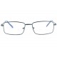 Lunettes lecture bleues rectangles métal Crimee Lunettes Loupes New Time