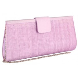 Pochette Mariage parme en sisal Sabine Pochette cérémonie Léon montane