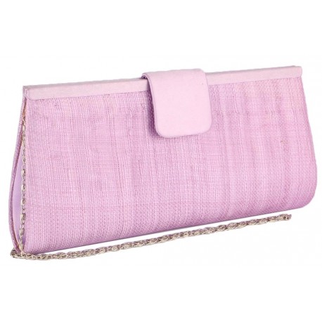 Pochette Mariage parme en sisal Sabine Pochette cérémonie Léon montane