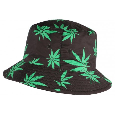 Chapeau Bob Noir Feuille Verte réversible ANCIENNES COLLECTIONS divers