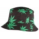 Chapeau Bob Noir Feuille Verte réversible ANCIENNES COLLECTIONS divers