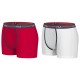 Pack 2 Boxers FILA Blanc et rouge en Coton BOXER FILA