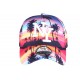 Casquette baseball bleu rose Tropical Night CASQUETTES Hip Hop Honour