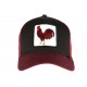 Casquette Goorin Cock rouge bordeaux avec Coq ANCIENNES COLLECTIONS divers