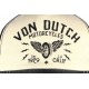 Casquette Von Dutch Beige et Noire Crew Motorcycles Calif CASQUETTES VON DUTCH