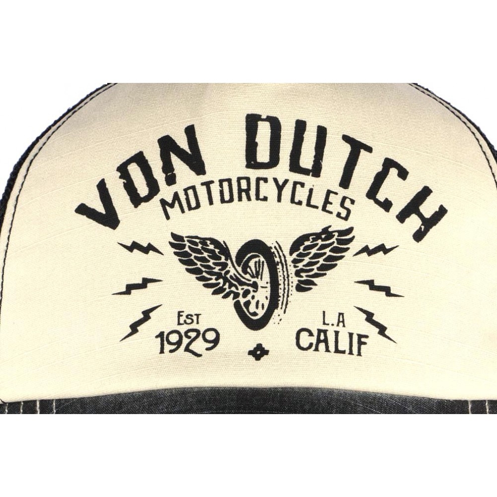 Casquette Baseball Homme Von Dutch Crew Ecru - Von Dutch