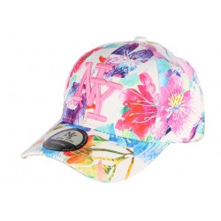 Casquette Enfant Bleu et rose Bali de 7 à 12 ans Casquette Enfant Hip Hop Honour