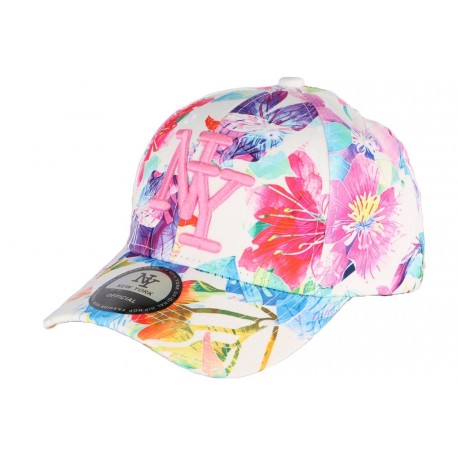 Casquette Enfant Bleu et rose Bali de 7 à 12 ans Casquette Enfant Hip Hop Honour