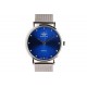 Montre milanaise argent et bleue Sylvia Michael John ANCIENNES COLLECTIONS divers