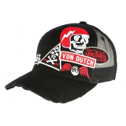 Casquette Von Dutch Noire et Rouge Murph ANCIENNES COLLECTIONS divers