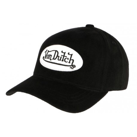 Casquette Von Dutch Cuir Noir Suede ANCIENNES COLLECTIONS divers