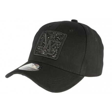 Casquette NY femme noire paillettes noires Fashly ANCIENNES COLLECTIONS divers