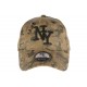 Casquette NY militaire marron et verte cuir daim Kraft ANCIENNES COLLECTIONS divers