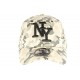 Casquette NY militaire beige et grise cuir daim Kraft ANCIENNES COLLECTIONS divers