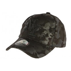 Casquette NY militaire noir cuir daim Kraft ANCIENNES COLLECTIONS divers