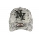 Casquette NY militaire gris argent cuir daim Kraft ANCIENNES COLLECTIONS divers