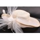 Chapeau mariée Zoe en sisal écru ANCIENNES COLLECTIONS divers