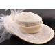 Chapeau mariée Zoe en sisal écru ANCIENNES COLLECTIONS divers