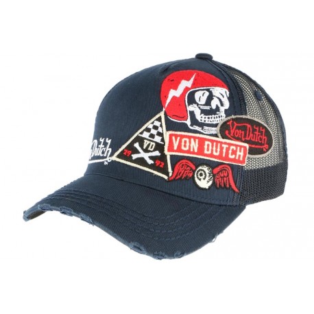 Casquette Von Dutch bleu marine et Rouge Murph ANCIENNES COLLECTIONS divers