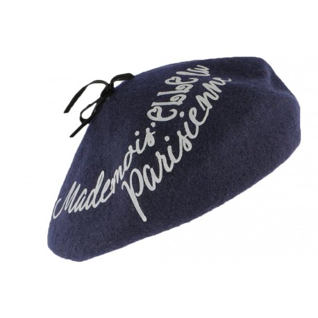 Béret Femme Bleu Marine Mademoiselle Parisienne BERETS Léon montane