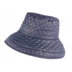 Grand chapeau Pluie bleu Femme Rayny Nyls Création CHAPEAUX Nyls Création