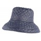Grand chapeau Pluie bleu Femme Rayny Nyls Création CHAPEAUX Nyls Création