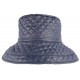 Grand chapeau Pluie bleu Femme Rayny Nyls Création CHAPEAUX Nyls Création