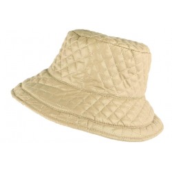 Grand chapeau Pluie Beige Femme Rayny Nyls Création CHAPEAUX Nyls Création