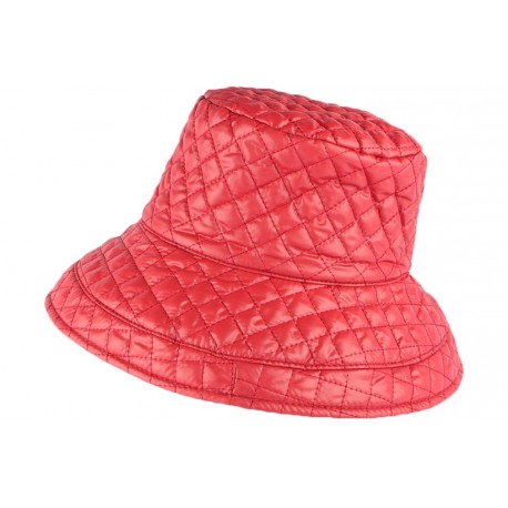 Grand chapeau Pluie Rouge Femme Rayny Nyls Création CHAPEAUX Nyls Création