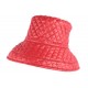 Grand chapeau Pluie Rouge Femme Rayny Nyls Création CHAPEAUX Nyls Création
