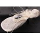 Chapeau mariée laido en sisal blanchi Chapeau mariée Léon montane