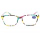 Lunettes Loupes Rose Vert et Jaune Azza Dioptrie +1,5 Lunettes Loupes New Time