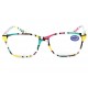 Lunettes Loupes Rose Vert et Jaune Azza Dioptrie +4,00 Lunettes Loupes New Time