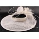 Chapeau mariée laido en sisal blanchi Chapeau mariée Léon montane