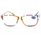 Lunettes Loupes Rouge Jaune et Bleu Azza dioptrie +3,50 ANCIENNES COLLECTIONS divers