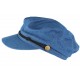 Casquette de marin bleu denim tendance coton Flybust CASQUETTES Léon montane