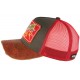 Casquette Von Dutch Rouge cuir Flying Eyeball Truck ANCIENNES COLLECTIONS divers