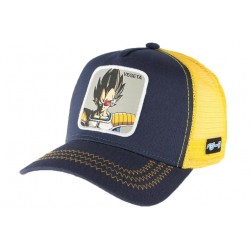 Casquette trucker Vegeta Dragon Ball Z Jaune et bleue Collabs ANCIENNES COLLECTIONS divers