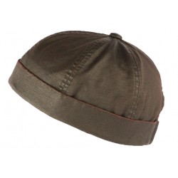 Bonnet docker Marron Vintage en Coton Aussie Apparel BONNETS Aussie Apparel