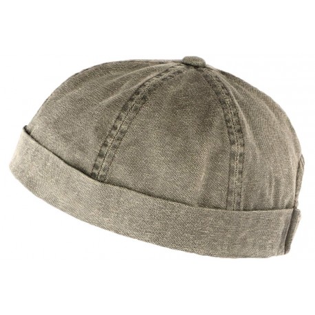 Bonnet docker Gris Vintage en Coton Aussie Apparel BONNETS Aussie Apparel